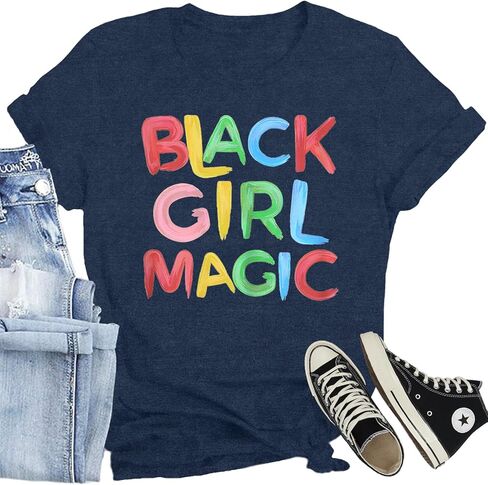 Black History Month Shirts Melanin African American Women T-Shirts Juneteenth Tshirt in Kuwait