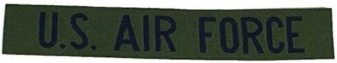 Embroidered Patch - Patches for Women Man - U.S. Aviation Style Patch Name Tape Style Patch Blue OD Olive DRAB Green Vet Airman in Saudi Arabia