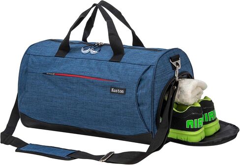 Kuston Sports Small Gym Bag for Men and Women Travel Duffel Bag Workout Bag with Shoes Compartment&Wet Pocket in Saudi Arabia