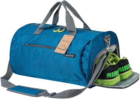 Kuston Sports Small Gym Bag for Men and Women Travel Duffel Bag Workout Bag with Shoes Compartment&Wet Pocket in Saudi Arabia