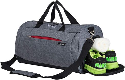 Kuston Sports Small Gym Bag for Men and Women Travel Duffel Bag Workout Bag with Shoes Compartment&Wet Pocket in Saudi Arabia