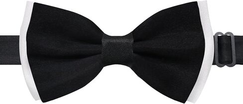 Bow Ties for Men, Adjustable Pre-Tied Mens Bowtie Double Layers Tuxedos Bowties for Wedding Party Prom Concert in Saudi Arabia