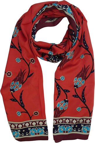 Turkish Scarf - 100% Silk Tulip Design | Luxurious and Comfortable Women’s Scarf in Saudi Arabia