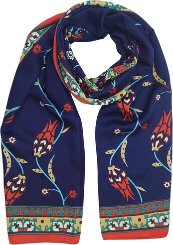 Turkish Scarf - 100% Silk Tulip Design | Luxurious and Comfortable Women’s Scarf in Saudi Arabia