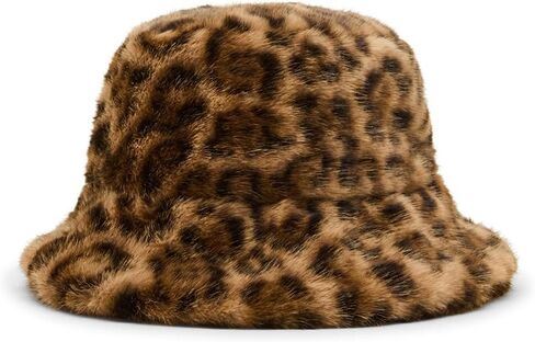 Steve Madden Women's Faux-Fur Bucket Hat, Biscotti in Saudi Arabia