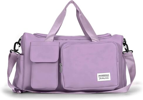 Oweisong Sports Gym Bag for Women Men Travel Duffle Bag Overnight Weekend Handbag Carry On Tote with Shoes Compartment in Saudi Arabia