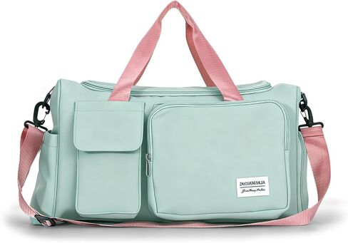 Oweisong Sports Gym Bag for Women Men Travel Duffle Bag Overnight Weekend Handbag Carry On Tote with Shoes Compartment in Saudi Arabia