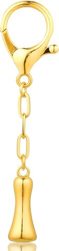 VICKHU Gold Plated Bubble Initial Letter Cute Keychain for Women Car Key Purse Decorative Keyring Handbag Charms Fashion in Saudi Arabia