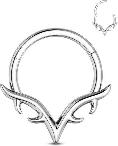 أجنحة شفرات الحاجز خواتم 16 جرام الجراحية الصلب الحاجز Daith مجوهرات اللولب Daith ثقب المجوهرات 8/10 مللي متر in Kuwait