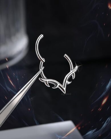 أجنحة شفرات الحاجز خواتم 16 جرام الجراحية الصلب الحاجز Daith مجوهرات اللولب Daith ثقب المجوهرات 8/10 مللي متر in Kuwait