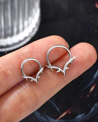 أجنحة شفرات الحاجز خواتم 16 جرام الجراحية الصلب الحاجز Daith مجوهرات اللولب Daith ثقب المجوهرات 8/10 مللي متر in Kuwait