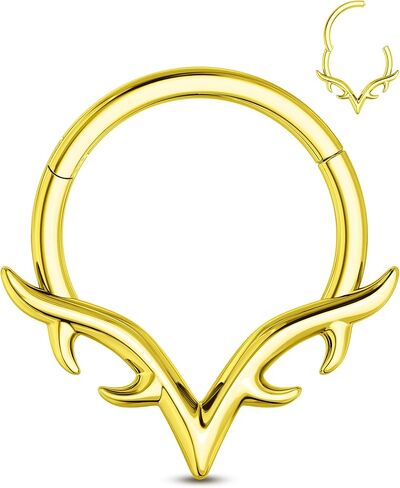 أجنحة شفرات الحاجز خواتم 16 جرام الجراحية الصلب الحاجز Daith مجوهرات اللولب Daith ثقب المجوهرات 8/10 مللي متر in Kuwait