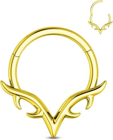 أجنحة شفرات الحاجز خواتم 16 جرام الجراحية الصلب الحاجز Daith مجوهرات اللولب Daith ثقب المجوهرات 8/10 مللي متر in Kuwait