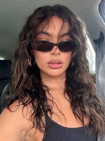 Retro Oval Sunglasses for Women 2026 90s Small Chic Cat Eye Sun Glasses Sunnies Lightweight Shades in Saudi Arabia