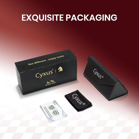 Cyxus 2026 Year Horse Polarized Sunglasses Women Men, Gold Zodiac Design on Temple, Stylish UV400 Protection Shades in Saudi Arabia