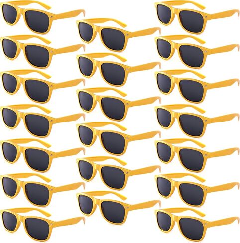 Fsmiling Gold Sunglasses Bulk Classic Sunglasses Pack Costume Glasses Shades Cool Eyewear for Men & Women-4/8/10/20Pack in Saudi Arabia