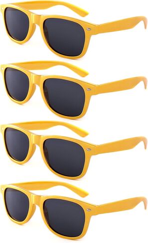Fsmiling Gold Sunglasses Bulk Classic Sunglasses Pack Costume Glasses Shades Cool Eyewear for Men & Women-4/8/10/20Pack in Saudi Arabia