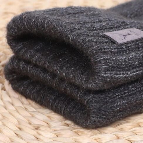 1 PAIR Alpaca Wool Thermal Gloves for Men and Women, Winter Cycling Windproof, Fleece-Lined Thickened Cold Weather Knit in Saudi Arabia