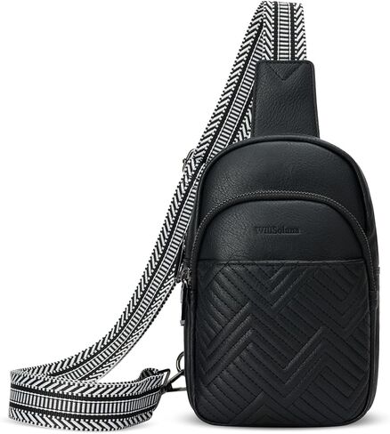 Leather Crossbody Bags for Women Small Sling Bag Anti Theft RFID Chest Purse Fanny Pack for Travel in Saudi Arabia