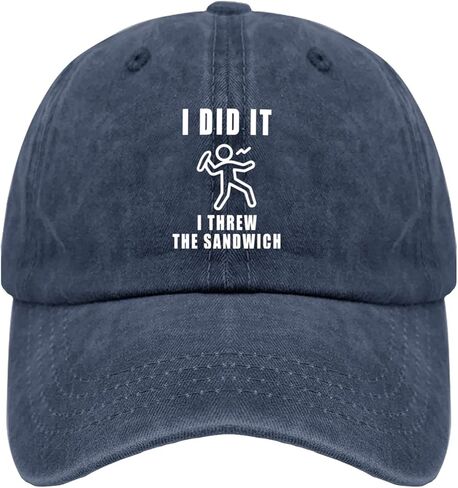 Man Throws Sandwich Golf Hat Funny Caps for Him in Saudi Arabia