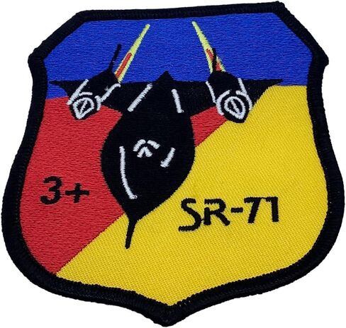 Skunk Works® SR-71 Blackbird®، رقعة MACH 3 - مع خطاف وحلقة، مرخصة رسميًا in Kuwait
