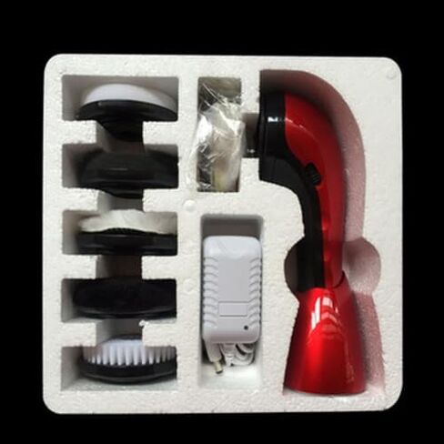 Portable Electric Shoe Polisher Brush, Handheld Shine Cleaner with 5 Brush Heads, Dual Power Supply for Dusting, Oiling, Waxing & Polishing Shoes in Saudi Arabia