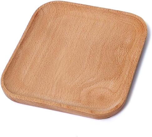 Small Mini 5.9" Round Wooden Tray - Serving Tray for Kitchen, Coffee Table, Charcuterie Board, Home & Farmhouse Decor, Coasters, Countertop Organizer, Rustic Plates for Food & Drinks in Saudi Arabia