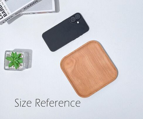 Small Mini 5.9" Round Wooden Tray - Serving Tray for Kitchen, Coffee Table, Charcuterie Board, Home & Farmhouse Decor, Coasters, Countertop Organizer, Rustic Plates for Food & Drinks in Saudi Arabia