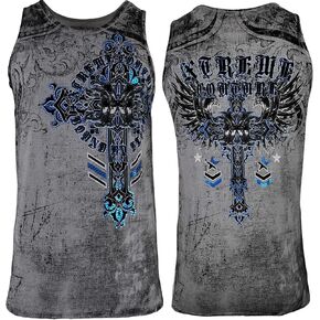 قميص Xtreme Couture من Affliction للرجال بدون أكمام مصنوع من الحديد in Saudi Arabia