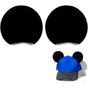 آذان فأرة مغناطيسية للقبعات، أذن ميني مغناطيسية قابلة للإزالة للقبعة، آذان ماوس قابلة للتبديل لقبعة البيسبول in Kuwait