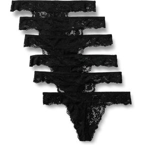 Amazon Essentials Womens Stretch Galloon Lace Thong in Saudi Arabia