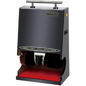 Automatic Electric Shoe Shine Polisher Machine with Double Brush & Overheating Protection - Smooth Operation for Home, Hotel, Bank & Commercial Use in Saudi Arabia