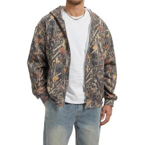 كامو زمم هوديي الرجال كامل البريدي الصوف هوديس المتضخم قمصان سويت شيرت بقلنسوة مابل ليف طباعة كم طويل البلوز in Kuwait