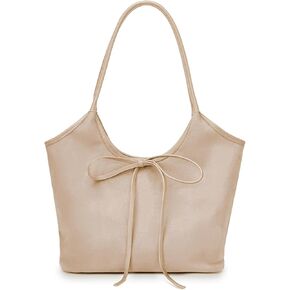 Vintage Suede Bow Tote Bag for Women Girls Slouchy Shoulder Bag Large Capacity Hobo Bag Satchel Purse Underarm Bag in Kuwait