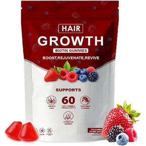 Lumin Hair Growth Vitamins Gummies for Black Women, Healthy Nourishment with Biotin, Collagen & Botanical Extracts, Hair Growth & Strength, Skin & Nail Care, Non-GMO, 60 Gummies (1) in Saudi Arabia