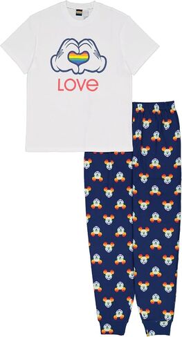 Disney Women's 2-piece Pajama Set, Matching Family Holiday Pajamas, Soft & Comfortable in Saudi Arabia