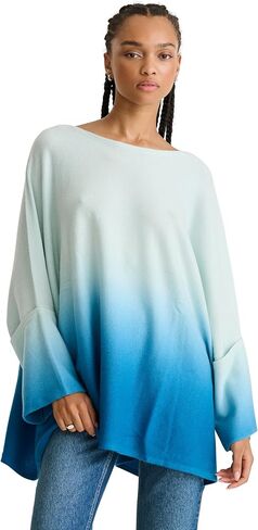 NAADAM Women's Soft Cashmere Ombre Poncho Sweater in Saudi Arabia