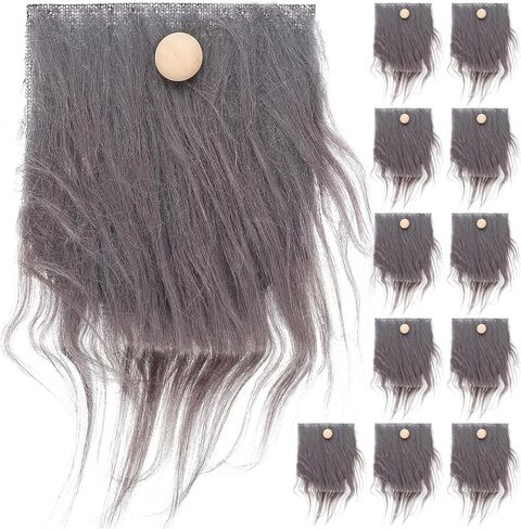 12PCS Christmas Gnome Beard and Nose Precut Gnomes Beards for DIY Xmas Party Cosplay Craft Supplies White in Saudi Arabia
