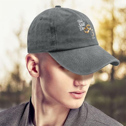 Couple 5th Wedding Anniversary Still Do 5 Years Since 2020 Hat for Mens Trendy in Saudi Arabia