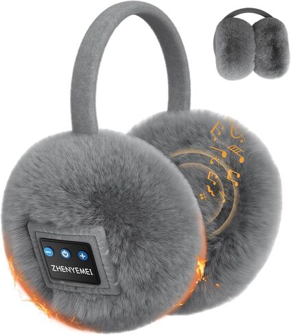 Bluetooth Ear Muffs for Winter Wireless Ear Warmers Headphones with HD Speakers and Microphone for Men, Women in Kuwait