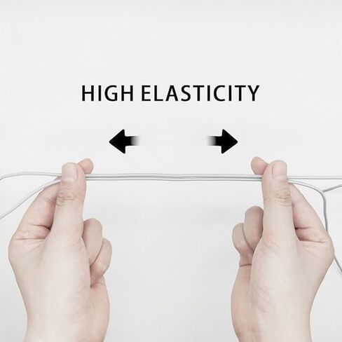 Generic Elastic No-Tie Shoe Laces (White, 2 Pair) in Saudi Arabia