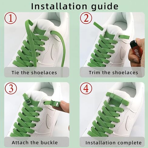 Flat Elastic No Tie Shoe Laces for Sneakers Stretch Tieless Shoelaces Flat Shoes Strings in Saudi Arabia
