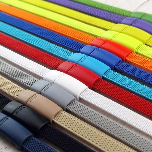 Flat Elastic No Tie Shoe Laces for Sneakers Stretch Tieless Shoelaces Flat Shoes Strings in Saudi Arabia