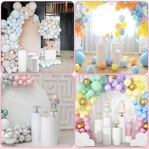 3Pcs Cylinder Pedestal Stand Covers,Round Spandex Cylinder Stand Covers for Party,Elastic Cloth Cylinders Plinth Cover for Parties Wedding Birthday Event Decor,Only Covers in Saudi Arabia