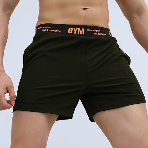 Men's Quick-Dry Athletic Gym Shorts with Elastic Waistband, Lightweight Breathable Workout Training Shorts for Active Sports in Saudi Arabia