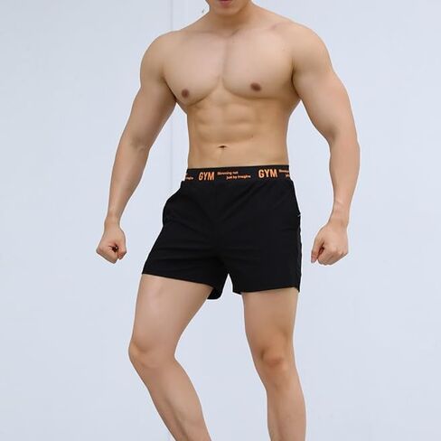 Men's Quick-Dry Athletic Gym Shorts with Elastic Waistband, Lightweight Breathable Workout Training Shorts for Active Sports in Saudi Arabia