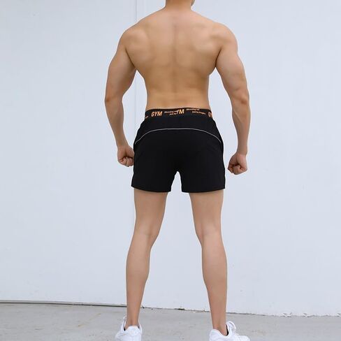 Men's Quick-Dry Athletic Gym Shorts with Elastic Waistband, Lightweight Breathable Workout Training Shorts for Active Sports in Saudi Arabia