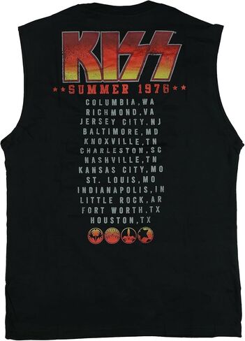 KISS Destroyer 1976 Tour Men’s Sleeveless T-Shirt Front & Back Graphic in Saudi Arabia