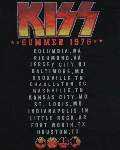 KISS Destroyer 1976 Tour Men’s Sleeveless T-Shirt Front & Back Graphic in Saudi Arabia