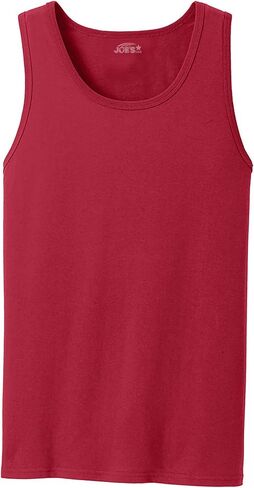 Joe's USA Men’s Heavyweight 100% Cotton Tank Top, Sleeveless Muscle Shirt, Regular & Big Sizes (S-4XL), 15 Colors in Saudi Arabia